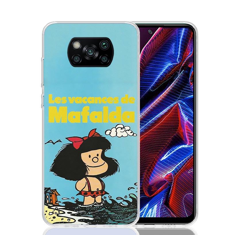

Mafalda Cartoon Case Phone Cover for Xiaomi Redmi Note 10 9 9S 8 8T 7 5 Pro Mi 12T 11T 10T 9T 12 11 Lite A3 A2 Trend Fundas Mi 1 Redmi Note 8 Pro