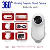 1080P HD Anti-Shake Thumb Action Camera with Lapel Clip for Cycling, Pets, Vlogs & More