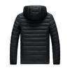 Men Parka Autumn Winter Warm Waterproof Jackets and Coats Mens Hooded Casual Outwear Detachable Hat Black Parkas Coat Male