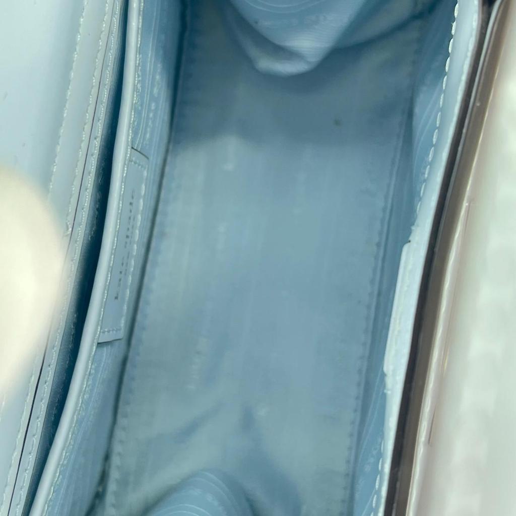 Kate Spade Sam Icon Shoulder Bag Handbag Leather Light Blue Women KB1630084 Used