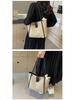 2025 Spring/Summer Women's Large Capacity Straw Woven Tote: Fashionable & Versatile Commuter Handbag