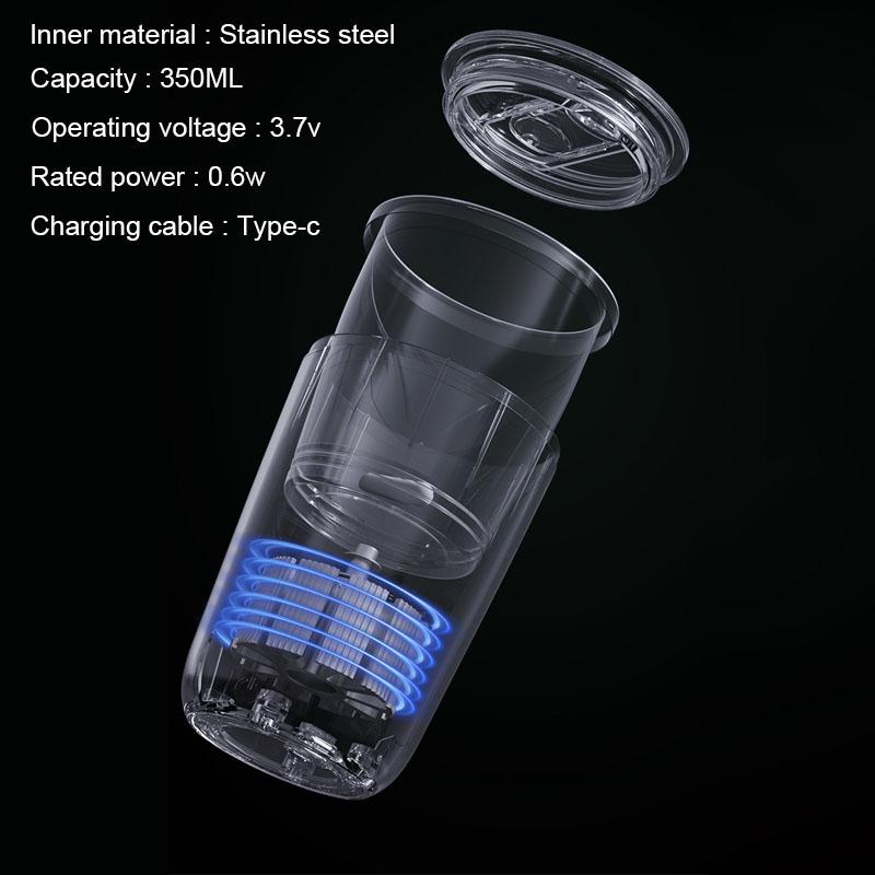 USB Rechargeable Automatic Stirring Mug Stainless Steel Coffee Milk Self Stirring Mug Smart Stirring Water Bottle