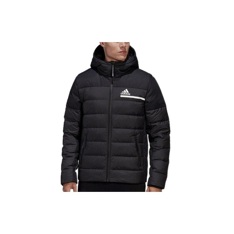 adidas Down Jackets Men's Black Hooded Moderate Other GK5929