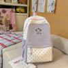 Zaino nuovo stile college ragazza zaino carino semplice versatile zaino a colori contrastanti donna viaggio leggero zaino alla moda