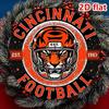 Vintage Cincinnati Bengals 2D Aluminum Tin Sign Retro NFL Wall Decor for Man Cave Garage Bar