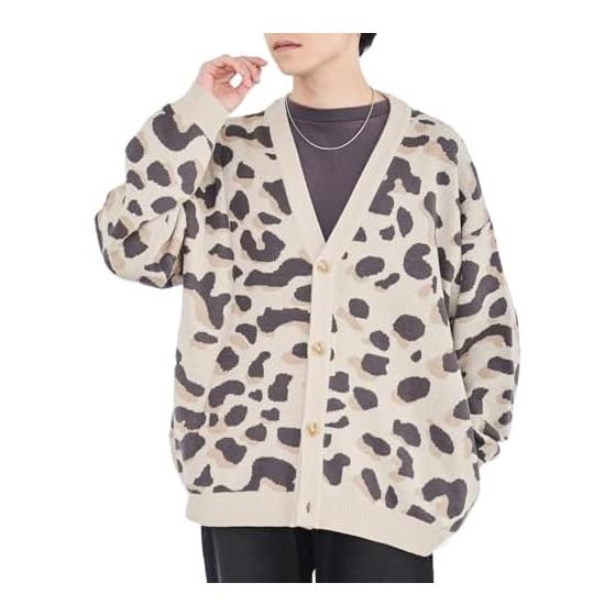 [WEGO] Unisex Cardigan Men s BIG Cardigan Clothes Outerwear Sweater Knit Cover Oversize Loose Casual Korean Gift Present Autumn Clothes Winter