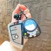 Cute Bear Bag Night Light Keychains, Kawaii Hanging Pendant Key Chain, Trendy Atmosphere Light