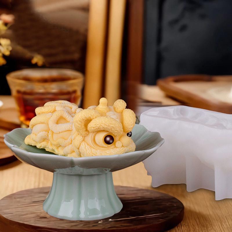 3D Silicone Mold Cute Lion Ice Maker Food Grade Reusable Mold Household Coffee Ice Kitchen Candy Chocolate Pudding Mousse Cake