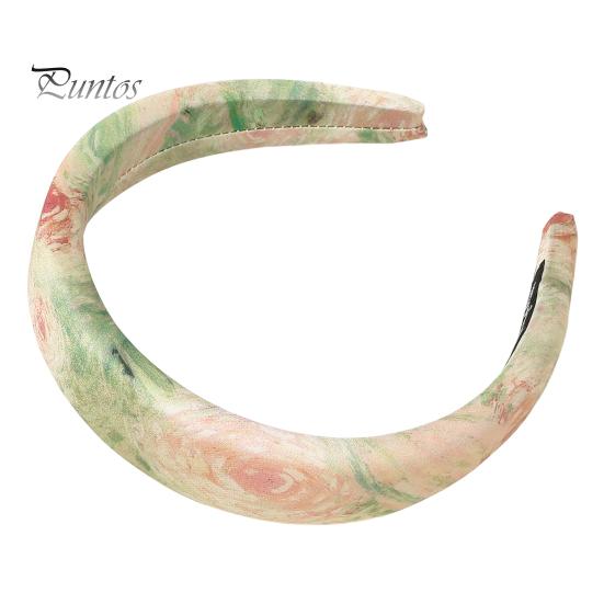 

Женский обруч для волос, усиленный дизайн, повязка на голову с принтом тай-дай, эластичный головной убор с тушью, аксессуары для волос D