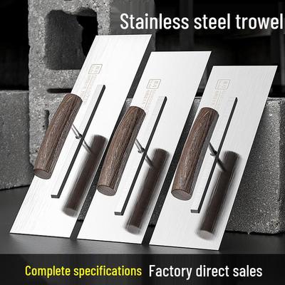 Handmade Stainless Steel Bent Handle Plastering Trowel