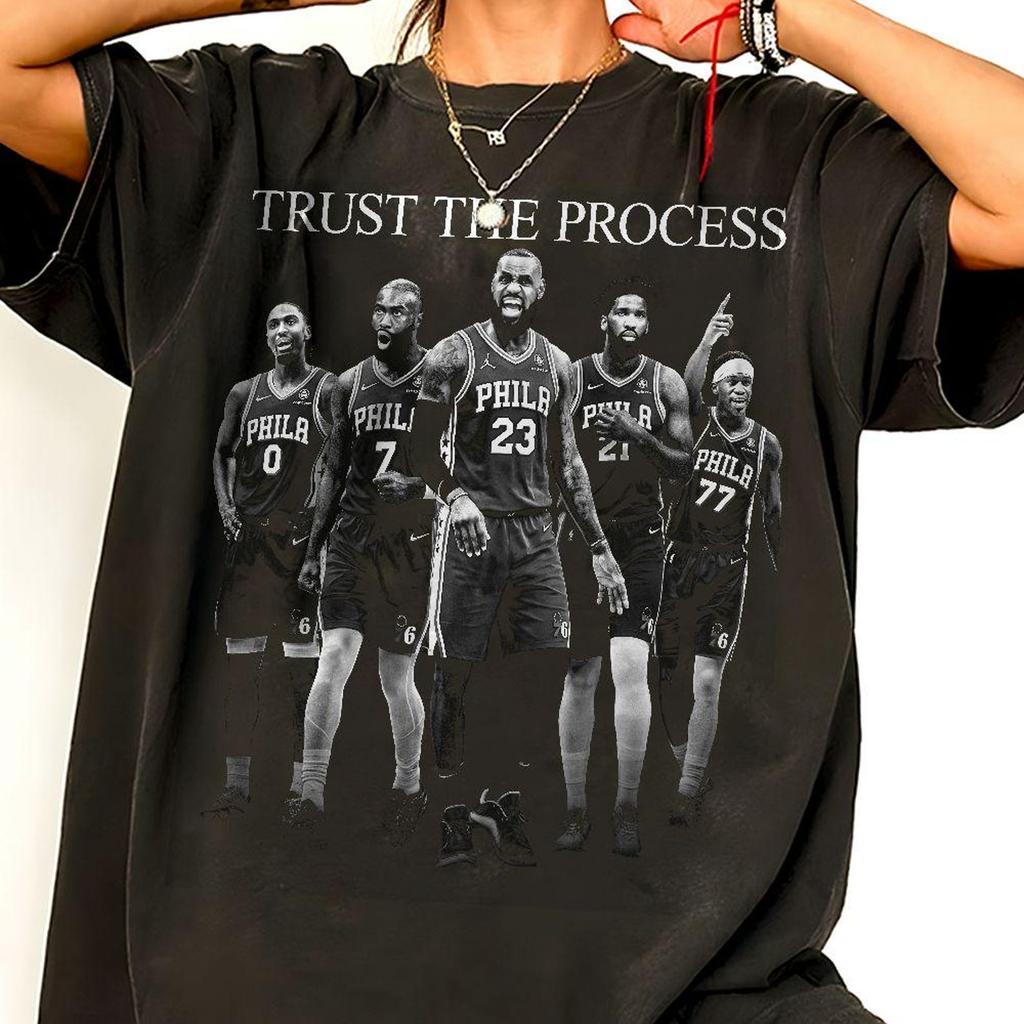 Trust The Process Philadelphia Basketball Comfort Color Shirt