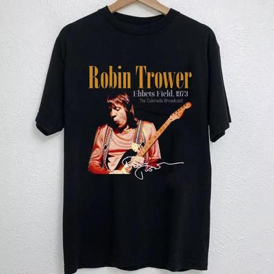 Robin Trower Signature 1973 Ebbet Field T Shirt Full Size S 5XL