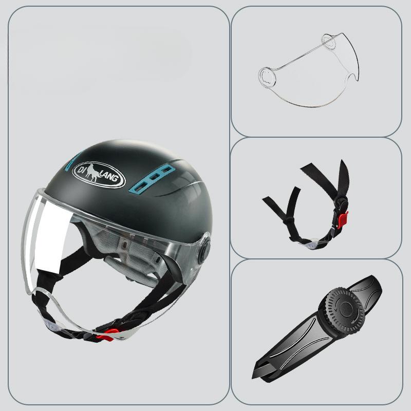 

3c сертифицированный электрический шлем для мотоцикла и велосипеда, мужской и женский летний солнцезащитный полушлем, универсальный летний защитный шлем на все времена года