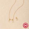 Removable Pendant Adjustable Accessories Trend Square Crystal Zircon Pearl Pendant Necklace Party Travel Accessories