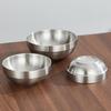 ZISIZ Korean Stainless Steel Anti-Scald Double-Layer Bowl