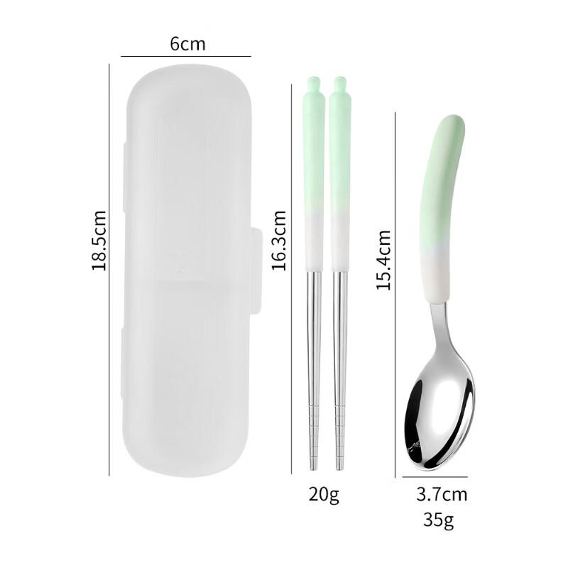 Wutuo Portable Chopsticks and Spoon Set for Kids