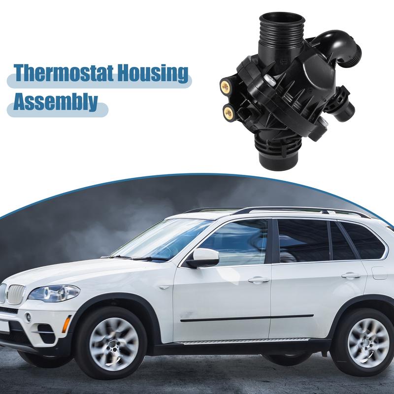 

X Autohaux Thermostat Housing Assembly 11537601158 for BMW X1 X5 X6 135i 335i 2011-2013
