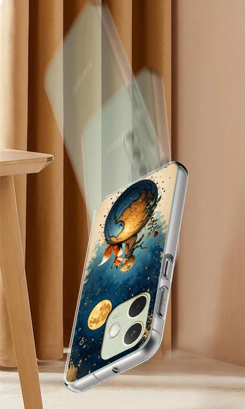 Etui Do Oppo A5 Pro Obudowa Foto Case Plecki Grafika Lisek + Szkło 9H