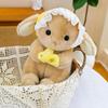 Adorable 8-inch Long-Eared Bunny Plush Toy - Cute Cartoon Carrot Rabbit Doll