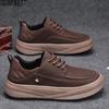 Black Chef Men's Shoes Winter Non-slip Waterproof Work Leather Shoes Men's Casual Soft Sole Long Station