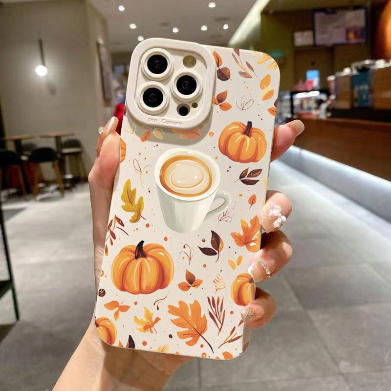 Autumn Maple Leaves Pumpkin Phone Case for Xiaomi Redmi Note 14 13 12 11 Pro Plus 4G 5G 12S 11S 10S 10 9 9S 8 10C 10A Cover