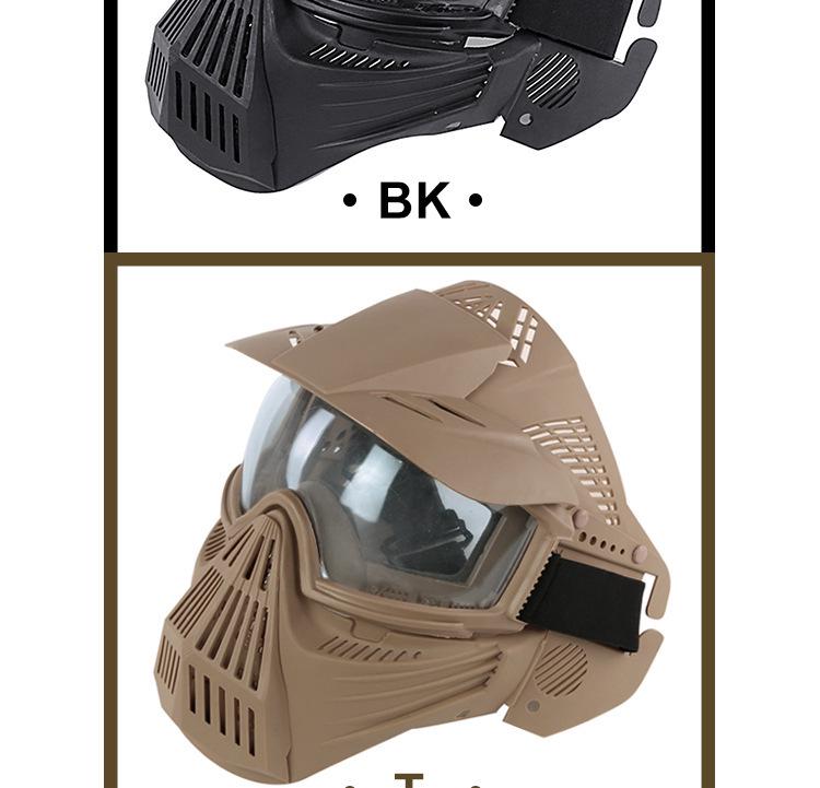 Tactical Dog Mask with Sports Lens and Nylon Protection