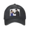 The Vampire Diaries Damon Salvatore And Elena Denim Fabric Cap Casual Baseball Caps Adjustable Hat Summer Unisex Baseball Hats