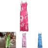 Women's Oversized Floral Printed Sleeveless Maxi Dress For Summer Holidays