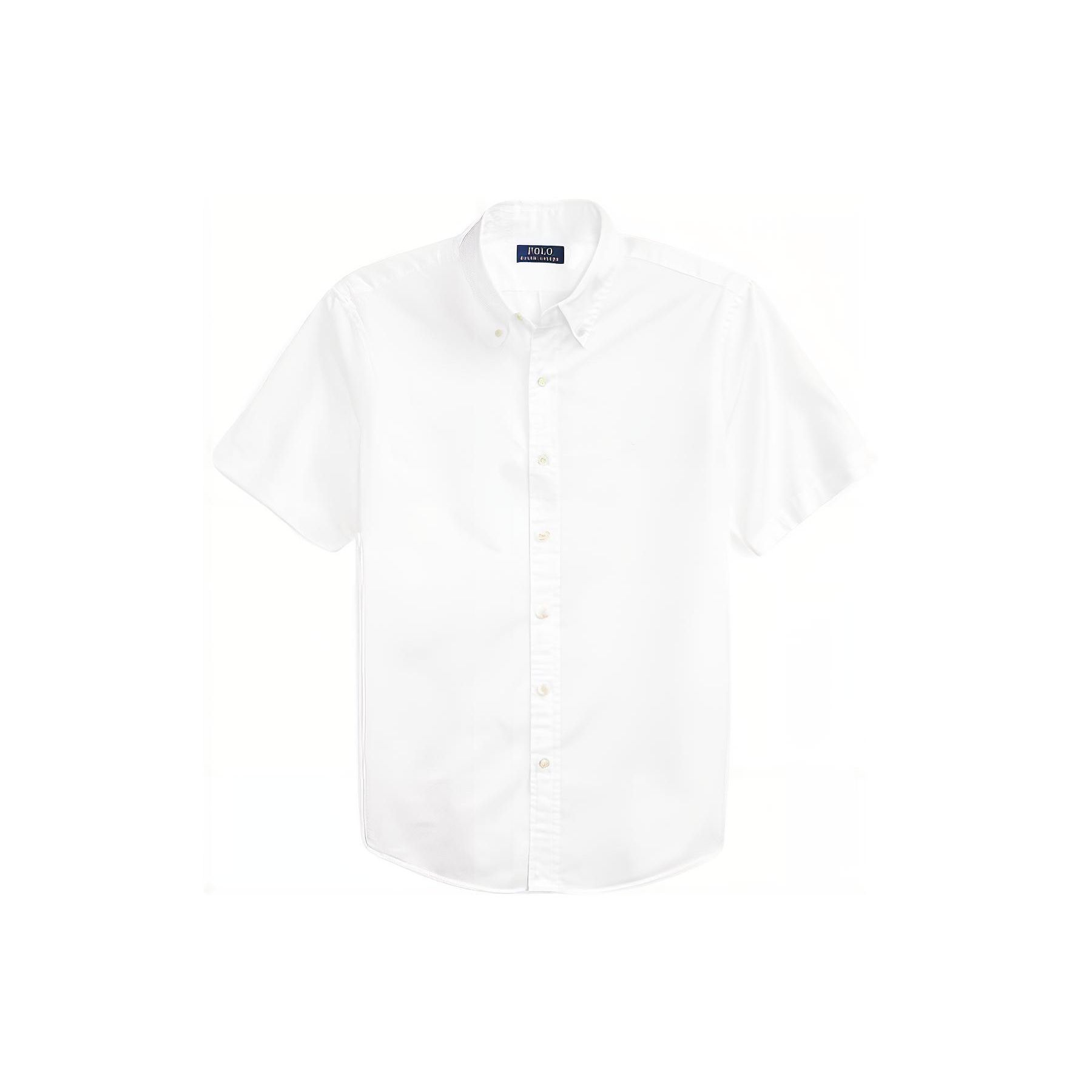 

Polo Ralph Lauren SS22 Однотонная рубашка с коротким рукавом из льняной саржи для мужчин Белый MNPOWOV1N820464 S