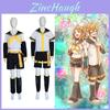 Fantasia Cosplay de Kagamine Rin/Len Para Halloween e Festa a Fantasia