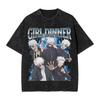Gojo Satoru Anime Jujutsu Kaisen Camiseta de Verano Harajuku Hombre Algodón Fitness Vintage Calle Oversize Mujer Manga Corta