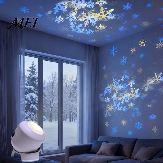 Dynamic LED Night Sky Projector Star Light with 360 Degree Rotating, Ocean Mood Lamp for Bedroom, Relaxing Sleep Aid Adjustable Focus Dimming