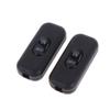 2Pcs Black Inline Cord Switch 250V 6A On/Off Lamp Control Appliance Switch Rocker For Table Lamp Desk Bed Led Lights