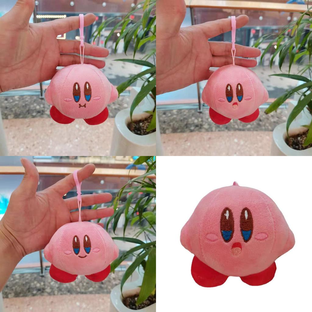 Whimsical Kirby Plush Keychain Doll Adorable Animal Bag Decor Soft Touch 10cm