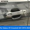 For Subaru XV Crosstrek SUV 2018-2022 2023 Chrome Side Door Handle Bowl Cover Trim Sticker Protector Accessories Car Styling