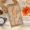Vintage Feather Gold Stamped Metal Bookmark with Metal Chain Pendant Exquisite Bookmark Book Page Divider Office Stationery