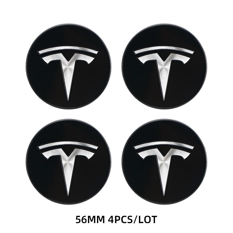 

4 шт. 56 мм Колпаки на ступицу колеса для Tesla Model S X 3 Y Roadster Аксессуары Центральный колпачок для дисков Автомобильные украшения на ступицу