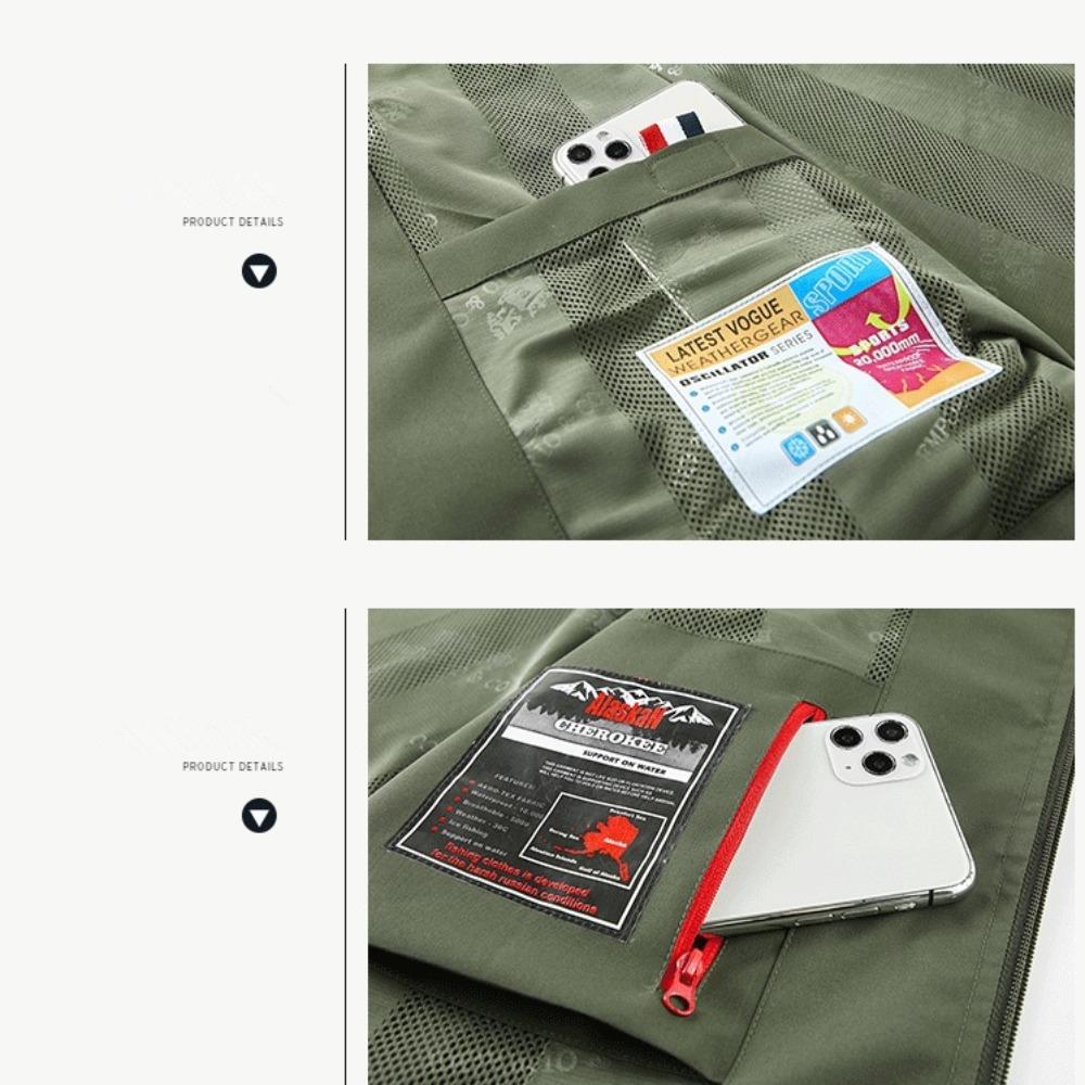 Summer Men Outdoor Breathable Sleeveless Vest Men Casual Multi Pocket Vest Man Cargo Safari Work Waistcoat Plus Size 6XL