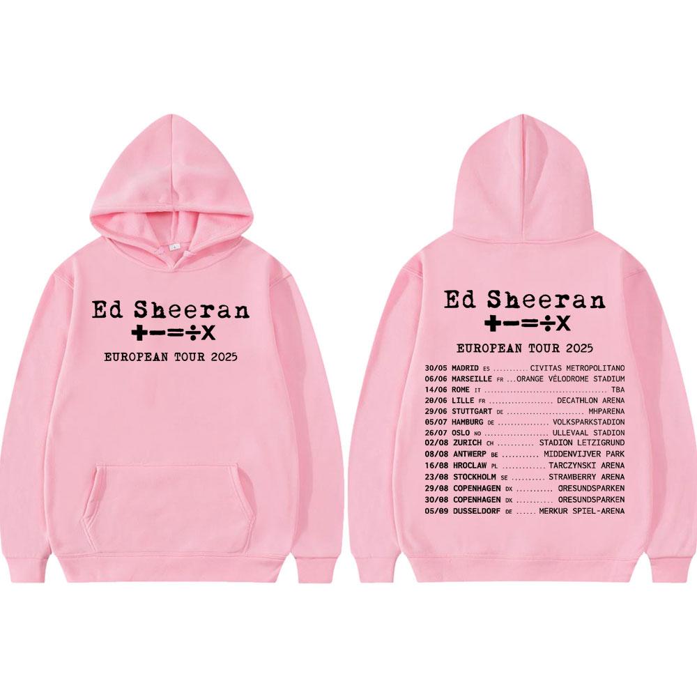 

Худи с принтом тура Ed Sheeran Mathematics для мужчин и женщин, модные пуловеры из высококачественного флиса с длинными рукавами L