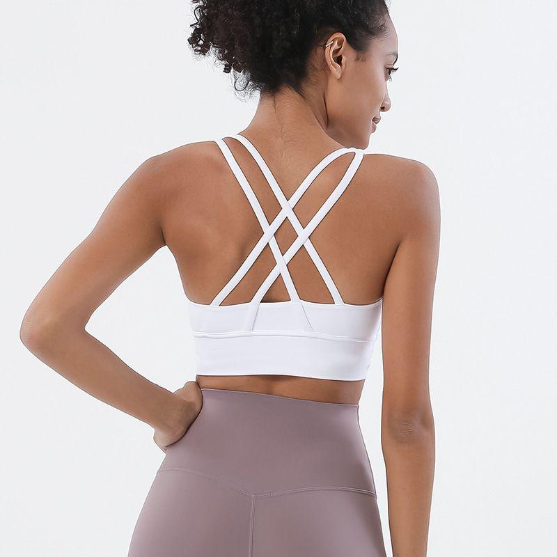 New Arrival Sports Intimates Women's Autumn Bubble Wrap Push up Bras High Strength Fitness Training Yoga Clothes Vest Bra Summer