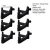 6Pcs Storage Shed Hooks for Suncast/for Craftsman Shed Black J-shape Tool Hangers Plastic Shed Garden Organization Accessories for Garage Wall Shed