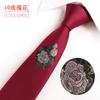 Personalized Fashion Little Whale Narrow Version 6Cm Men'S Tie, Embroidered Roses, Magnolia Positioning Tie