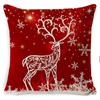 Pillow Cushion Cover Linen Santa Claus Pillow Cover Linen Material