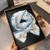 Small Silk Scarf Women's Spring and Autumn Thin Korean Version Versatile Thin and Narrow Long Scarf Tied Hair Temperament Square Scarf with Suit Shirt