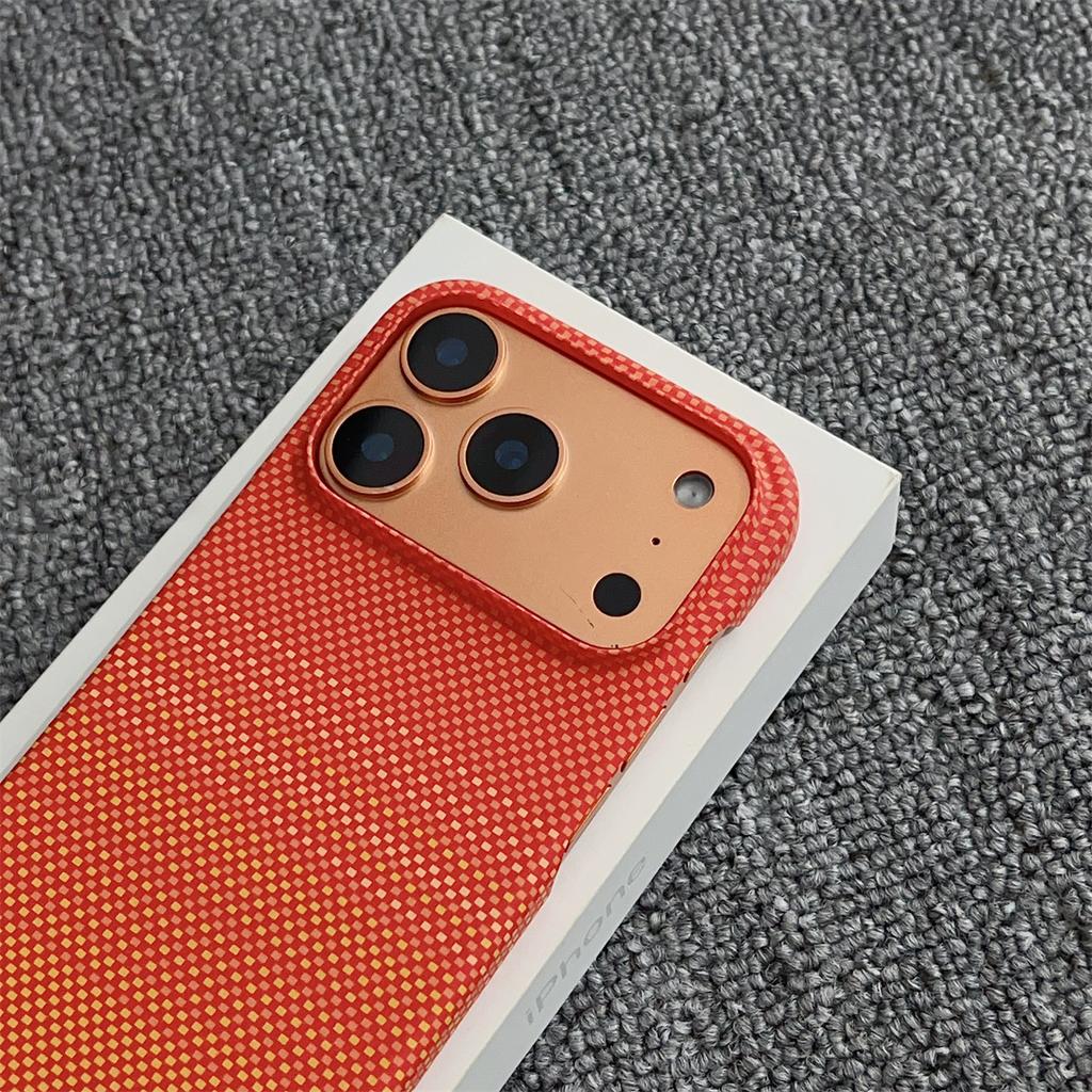 Half Pack Carbon Fiber Magnetic Phone Case for apple IPhone 17 Air 16 Plus 15 14 13 12 Pro Max Wireless Charge Cover Slim