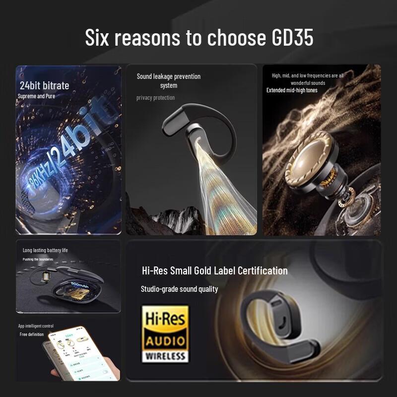 Soaiy GD35 True Wireless Open-Ear Sport Earbuds