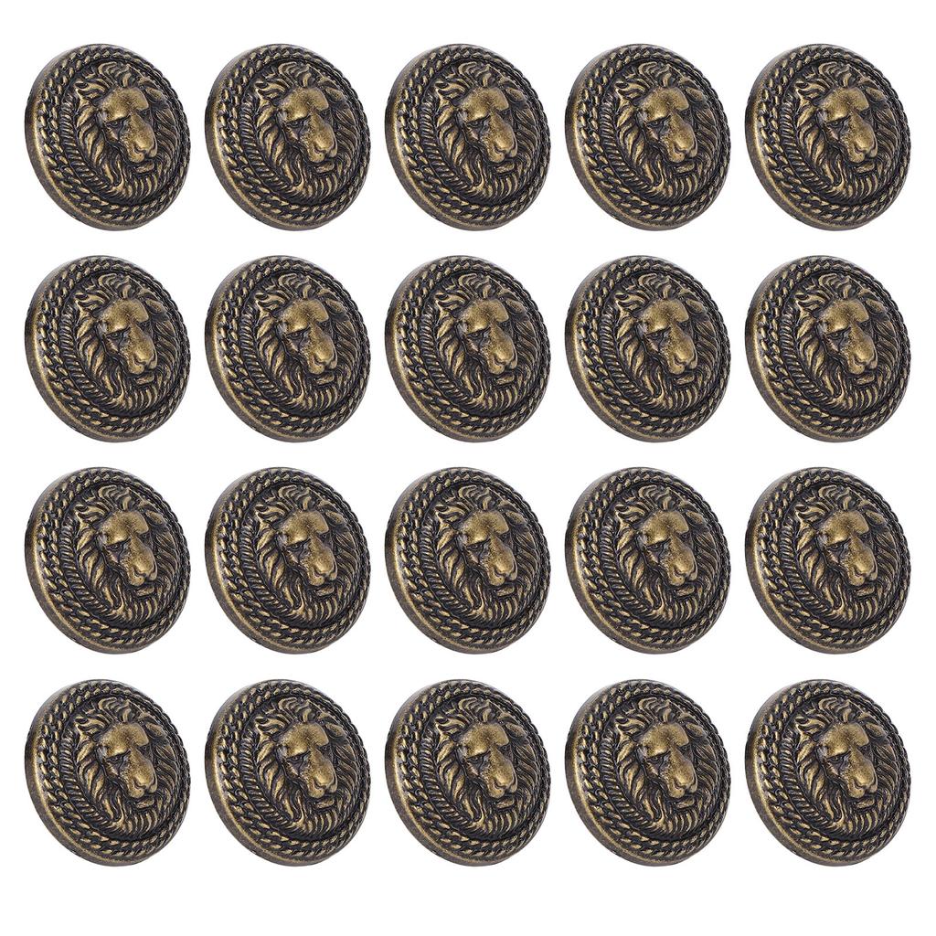 20 Sets   Rivet 24mm Diameter Vintage Decorative Zinc Alloy   Head Rivet Button with 7mm Screws