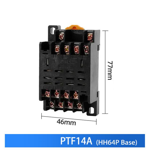 10 STÜCK Miniatur Steuerkleinrelais mit Sockelbasis AC 110V 220V DC 12V 24V HH52P HH53P HH54P HH62P HH63P HH64P