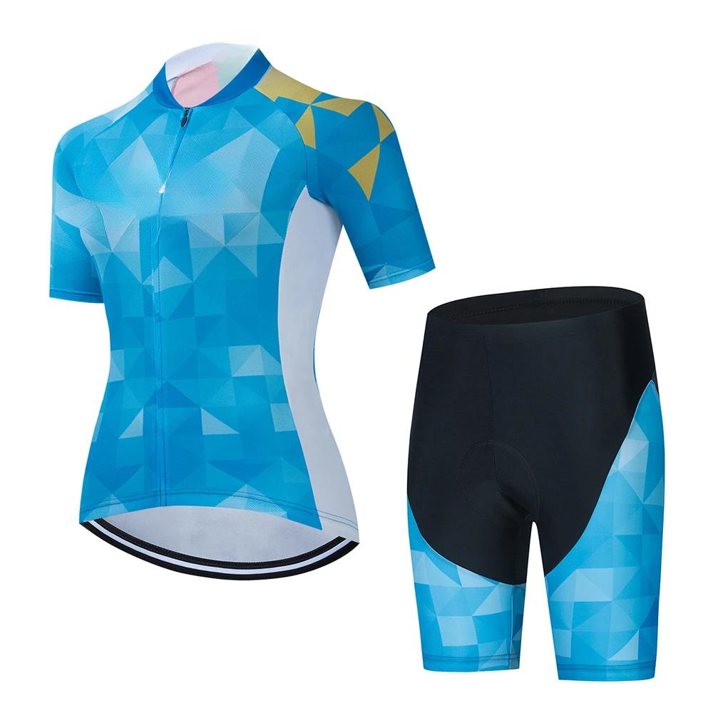 2026 Summer Breathable Cycling Suit Set Mountain Bike Female Women Sportwear Cheap Wholesale Women Clothes Woman Clothing Women's Cycling Shorts Sets