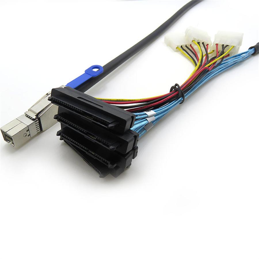 Ekstern harddiskkabel Mini SAS SFF-8644 til SFF-8482 serverdatatilbehør